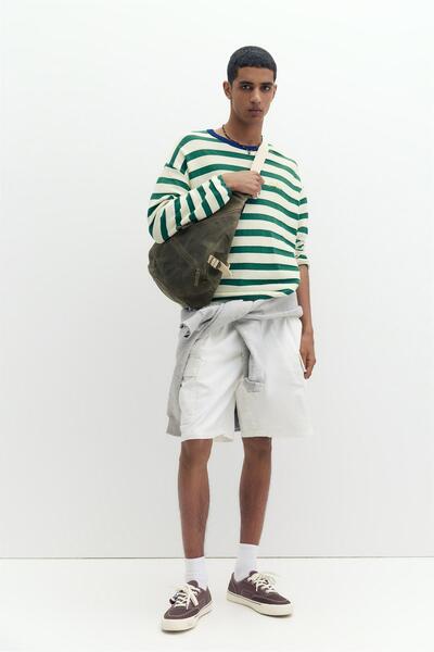 Pull & Bear Kargo yırtılmaz bermuda