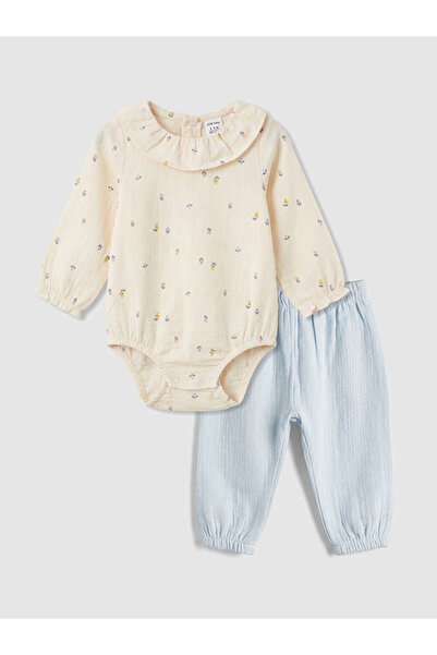 LC Waikiki I Bebe Roba Collared Baby Girl Sweatshirt and Sweatpants from Free...