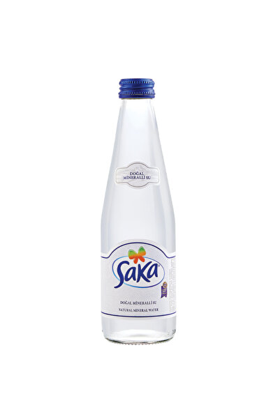 SAKA SU 12 Adet 0,33 Lt Cam Şişe İçme Suyu Koli Paket
