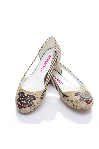 Streetfly Многоцветни дамски балерини с мотив за Свети Валентин