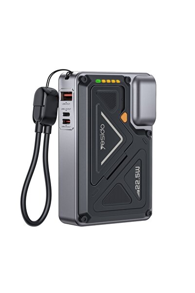 Yesido Baterie externă MagSafe, 10000mAh, 22.5W, wireless 15W, suport, negru