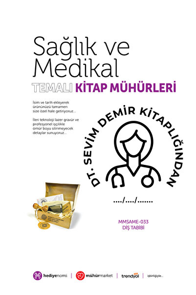 HEDİYENOMİ MühürMarket > ختم كتاب طب الأسنان والصحة والطب - ختم الكتاب > MMSA...