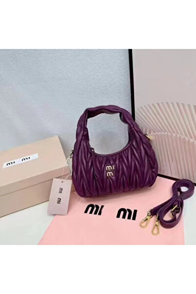 MIUI Classic quilted leather handbag/crossbody bag