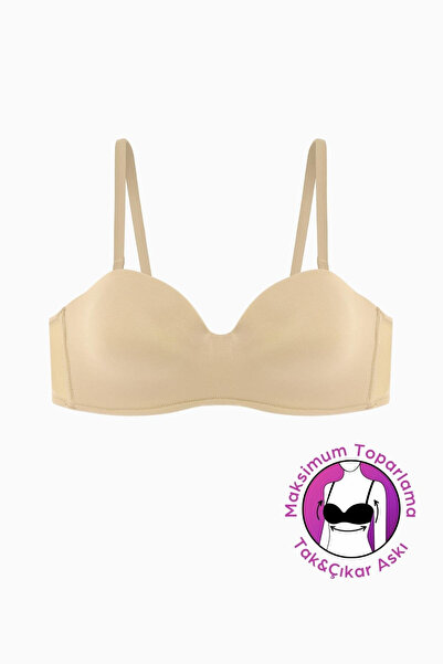 Weweus Lotus, fără suport, cupă întreagă, fără bretele - piele - cu bretele d...