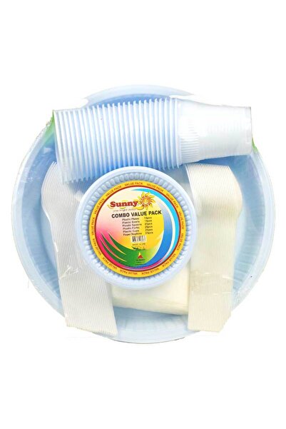 Sunny PLASTIC COMBO SET SP+FRK+PLT+BWL+GLS+NPKN