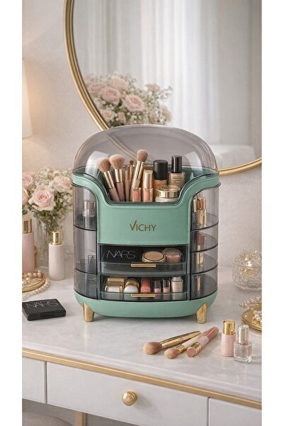 decorev Organizator cu mai multe niveluri pentru cosmetice, machiaj și bijuterii