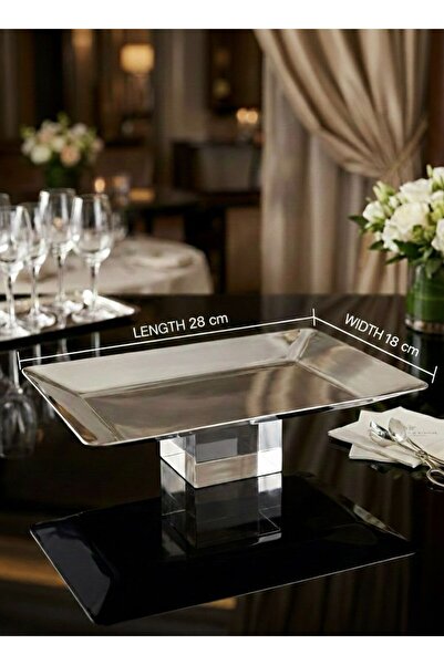 Afaq Steel tray with acrylic base