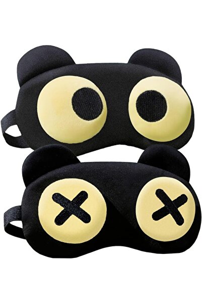 Yelajoy 2-Pack Sleep Eye Mask, Adjustable Soft Plush Light-Blocking Cover, fo...