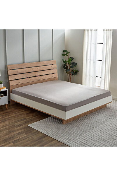 Home Box Derby Solid Microfiber Queen Fitted Sheet - 150x200+25 cm