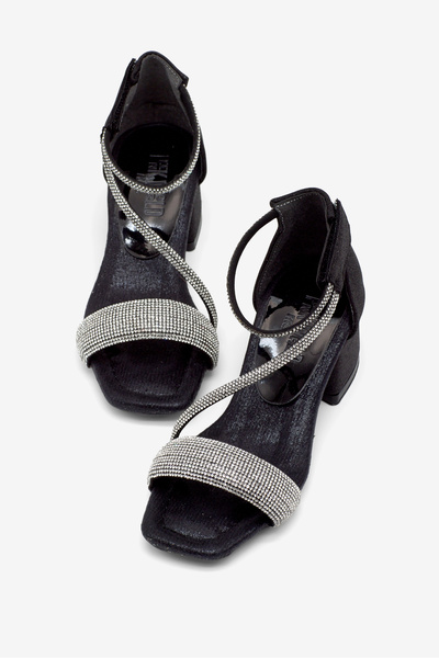 Tonny Black Κοριτσίστικα παπούτσια με τακούνι και λουράκι στον αστράγαλο, με ...