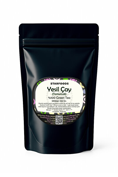 STARFOODS Green Tea Bud 126 Gr. Barut Yeşilçay 100% Pure Green Tea