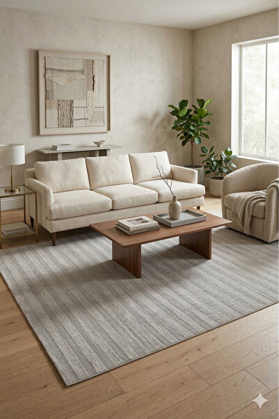 ÇERKEZ HALI Ciao Collection Modern Çizgili Kolay Temizlenebilir Minimal Salon...