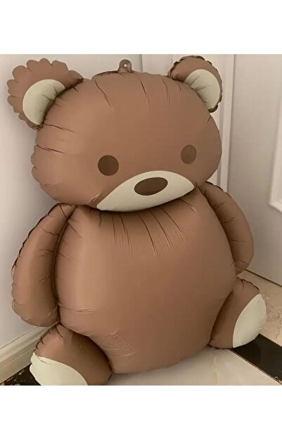 Parti dolabı Retro Pastel Bear Foil Balloon, Teddy Bear Children's Birthday P...