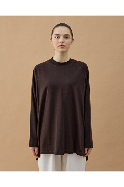 Aybikestil Süprem Relax Bluz Kahve