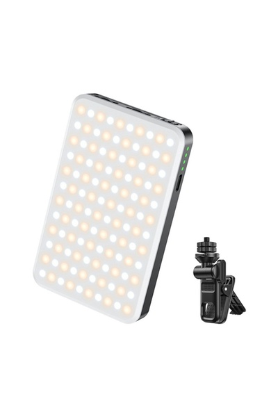 Yesido Λάμπα Selfie, 120 LED, USB-C, Μπαταρία 3000mAh, 6W, Κλιπ, Yesido, Μαύρο