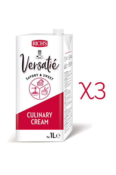 Rich's Versatie Culinary Cream 1 L X 3 Adet - Tatlı ve Tuzlular İçin Profesyo...