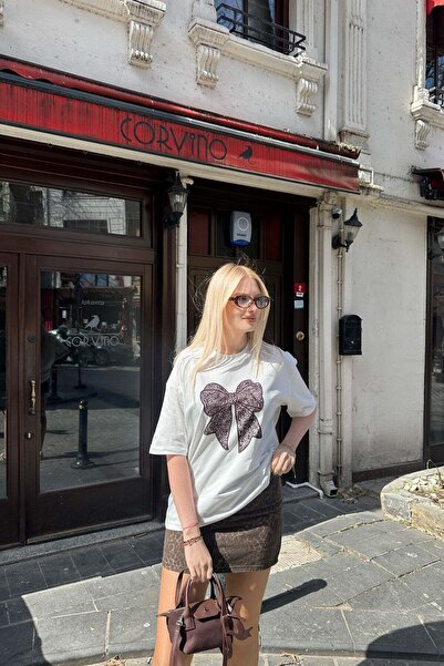 lizge giyim Cycling T-Shirt with Butterfly Embroidery