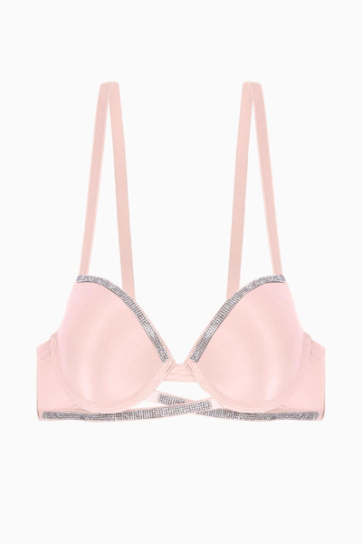 Weweus Noa Stone Detailed Micro Bra - Padded - 2572 - Salmon