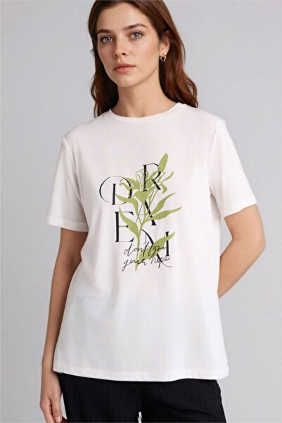 DeFacto Tricou cu mânecă scurtă cu imprimeu floral H1451AX26SP