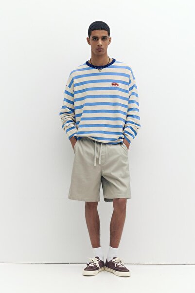 Pull & Bear Lastikli belli bermuda