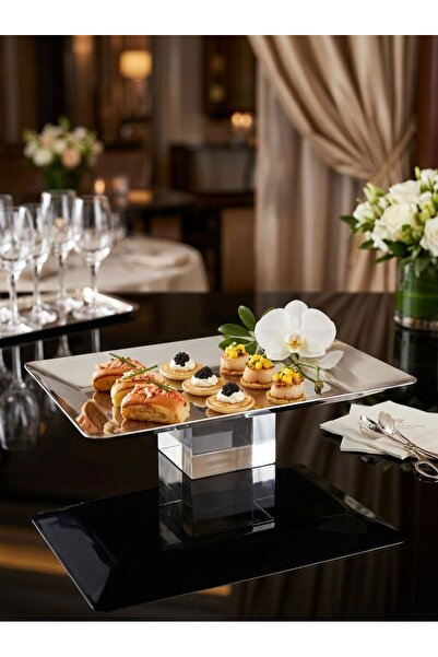 Afaq Steel tray with acrylic base