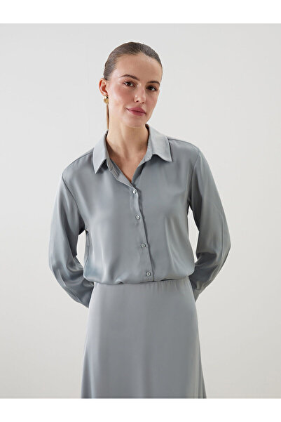 LC Waikiki Nevavm Satin Women's Shirt with a Difference