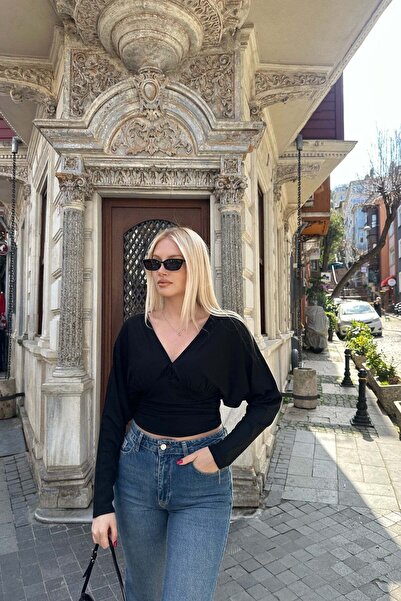 lizge giyim Long Sleeve Ruched Top