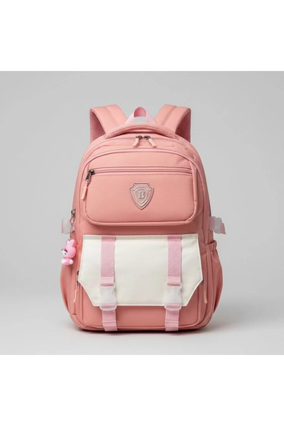 Elegance 0120 Salmon Korean Style Unisex Primary School Children's Backpack B...