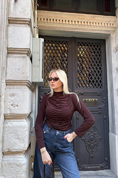 lizge giyim Front Tie-Up Detail Blazer