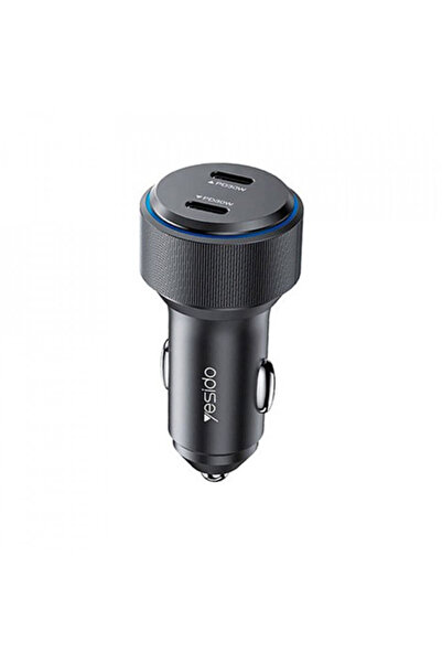 Yesido Car Charger Type-C, 60W - (Y48) - Black