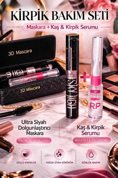 ASG ULTRA HACİM VE DOLGUN KİRPİKLER İÇİN PREMİUM MASKARA ( KAŞ VE KİRPİK SERU...