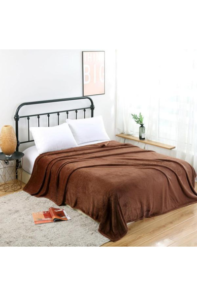 OEM Coccolino Soft and Fluffy Blanket for 2 Persons, 200X230 cm, Brown