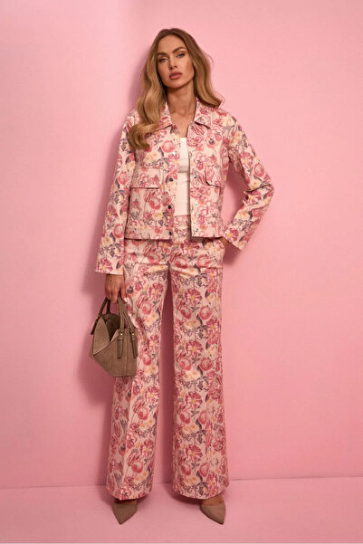 Made of Emotion Wide-leg trousers with Printed - model 2