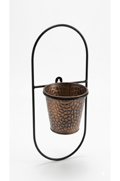 The Company Ferforje çerçeveli dekoratif saksı kabartmalı