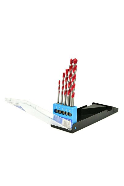 GEKO SET 5 BURGHIE UNIVERSALE 4–10 MM, CU VARF DIN CARBURA DE TUNGSTEN SI PRI...