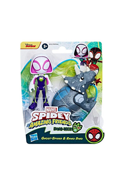 Hasbro Spidey And His Amazing Friends Ghost-Spider & Rhino Dino 2`Li Figür Seti