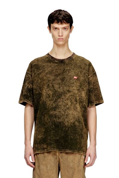 Diesel KAHVE LOGOLU ERKEK T-SHIRT