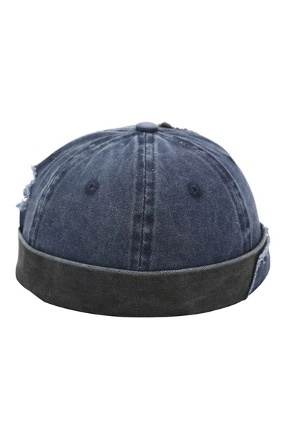 Rupen Kraft Adjustable Vintage Cap Washable Skullcap Hat Distressed Cap Distr...