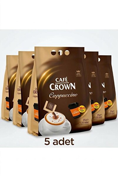 Cafe Crown Cappucino 25grx20adet Bardak Hediyeli x5 Adet