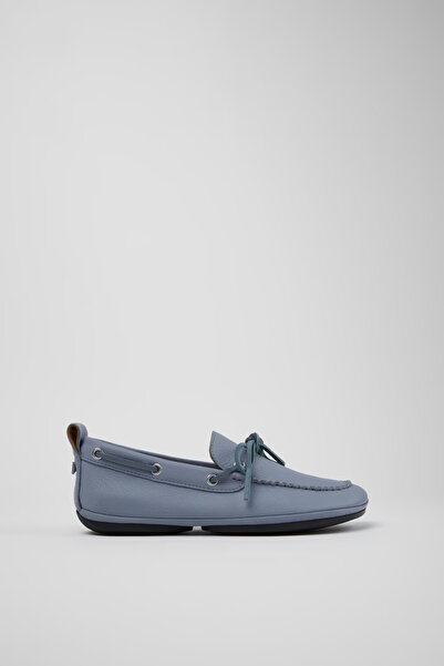 CAMPER ريت نايت نينا للنساء أزرق جلد حذاء مسطح