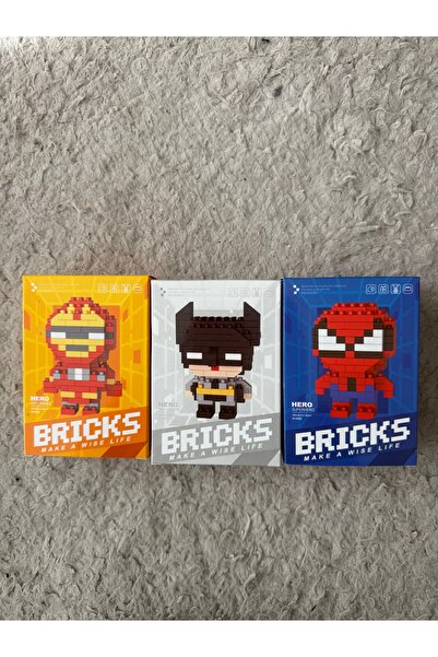 B&B Casee Süper Kahramanlar Bricks Lego üçlü set