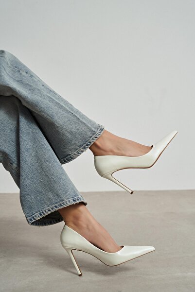 NİŞANTAŞI SHOES Lunara Sedef Matte Pointed Toe Women's Stiletto