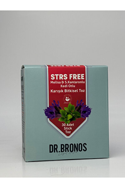 Dr.Bronos STRESFREE MELİSALI-KARABAŞLI-KEDİ OTLU 30 LU STİCK ÇAY