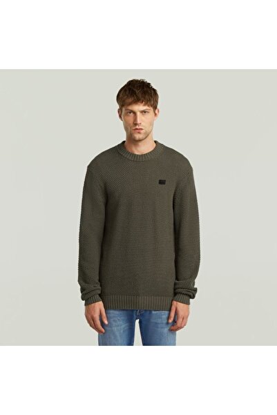 G-STAR RAW ملابس تريكو رجالية بشعار أخضر