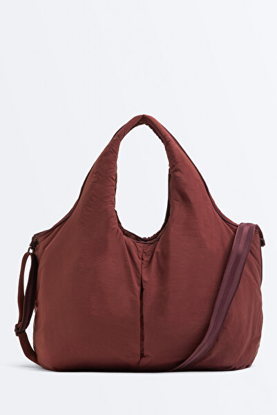 Oysho Kontrast şeritli shopper çanta