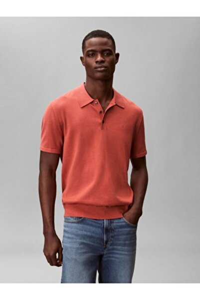 Calvin Klein TURUNCU LOGOLU ERKEK POLO T-SHIRT