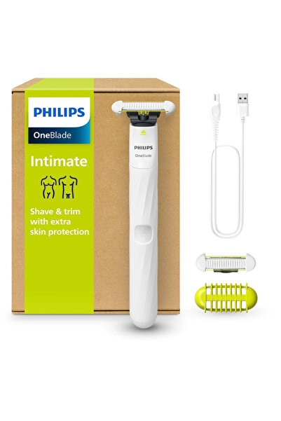 Philips Aparat de ras și tuns OneBlade Intimate– Wet & Dry, SkinProtect