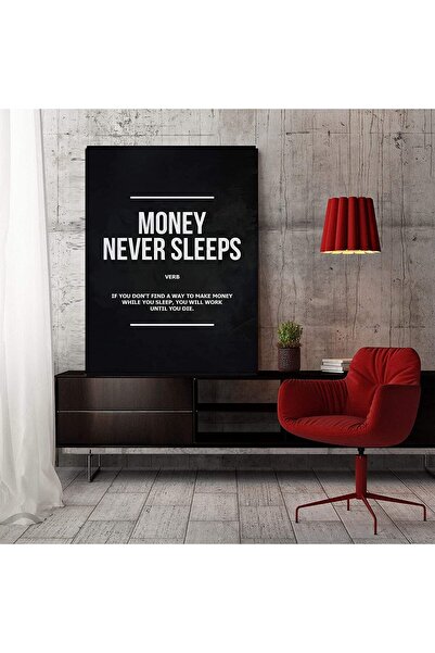 BPA ® اقتباسات ملهمة لرواد الأعمال، ملصقات تجريدية، فن جداري، المال لا ينام، ...