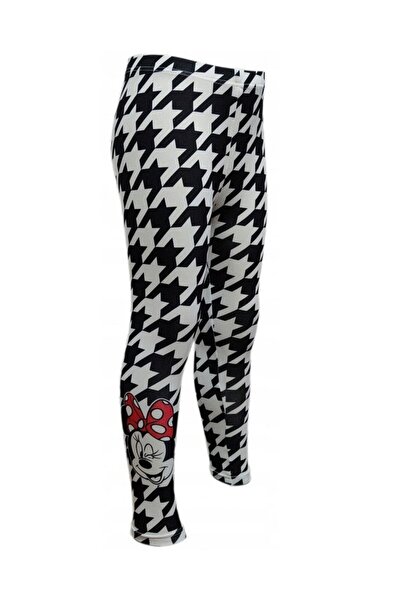 Minnie Mouse Colanți, poliester, Minnie Mouse, albi cu negru