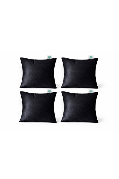 Tago Home Soft Series 4-Piece Set Cushion Cover - Velvet-Textured - Hidden Cl...